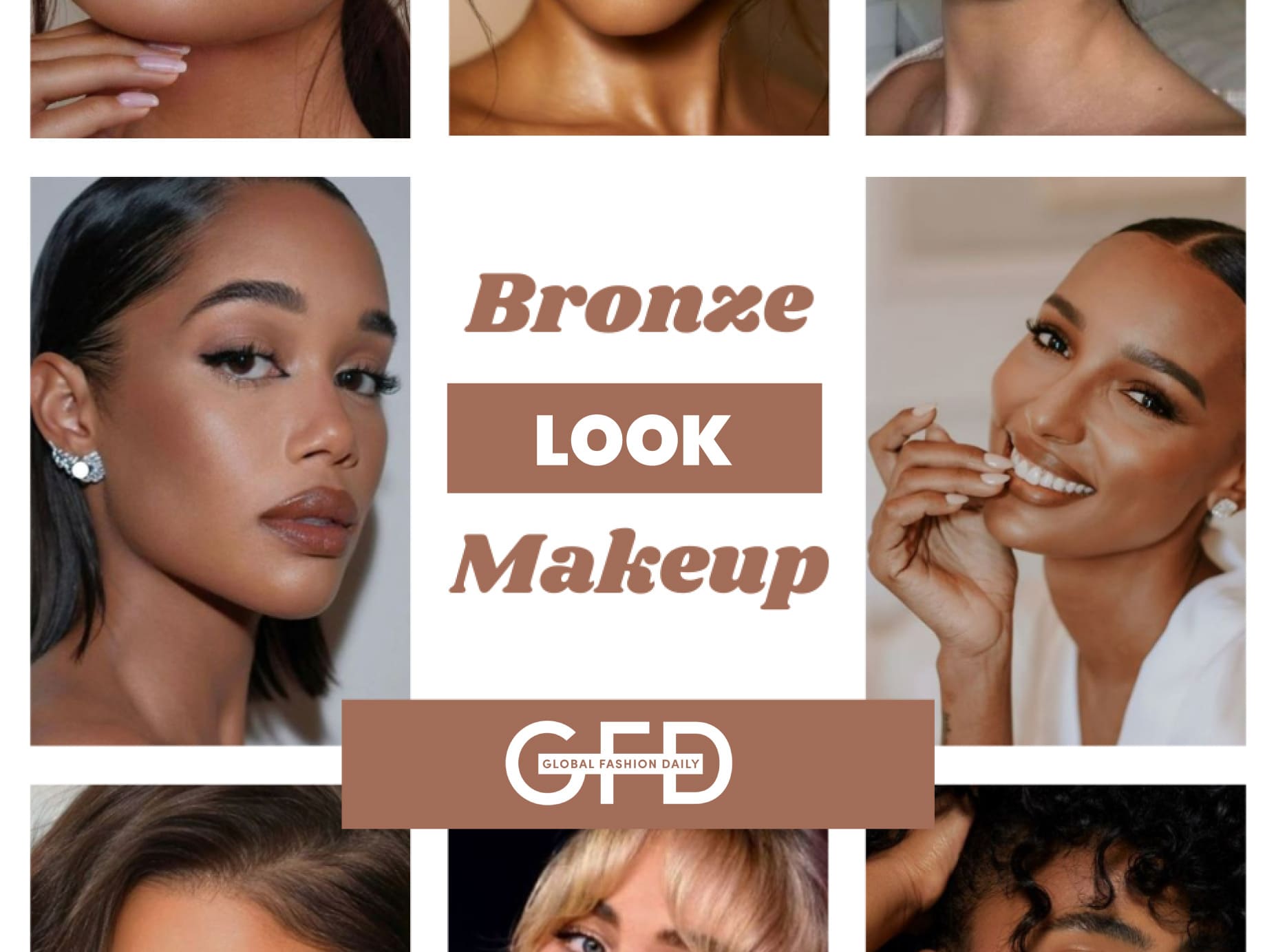 Bronze makeup look