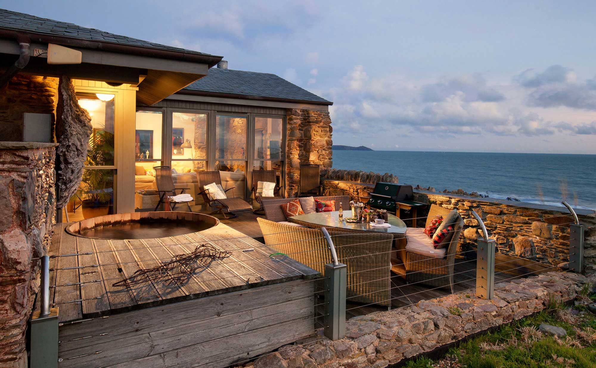 luxury beach house on Cornwall