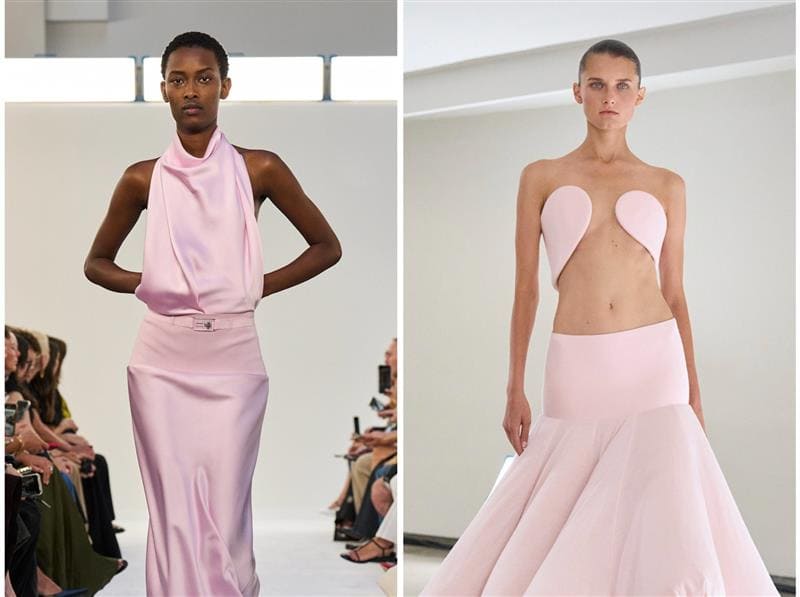 pale pink dress