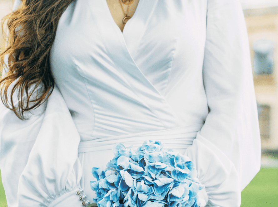 blue dress bridesmaid