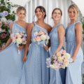 Cornflower blue bridesmaid dress for your summer wedding