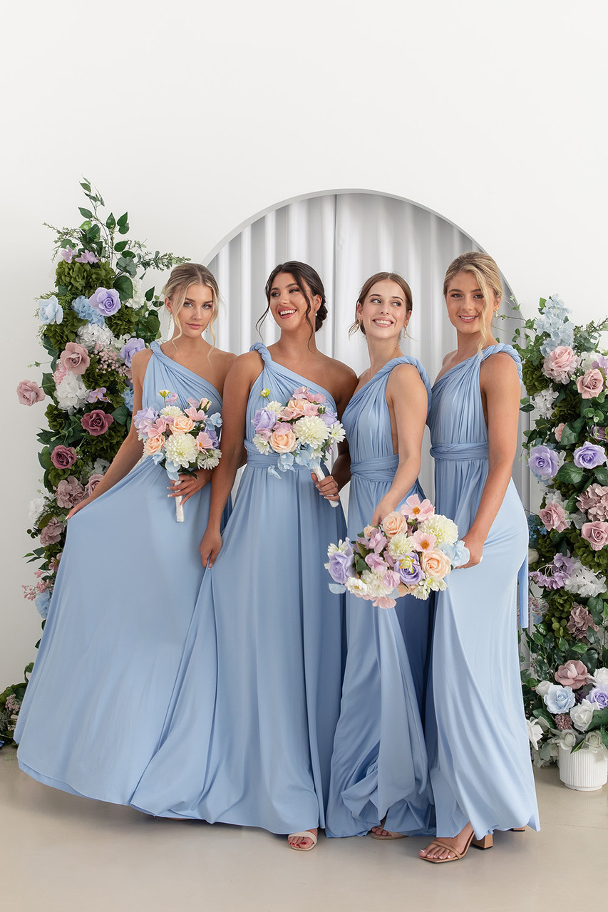 kennedy cornflower blue bridesmaid dress