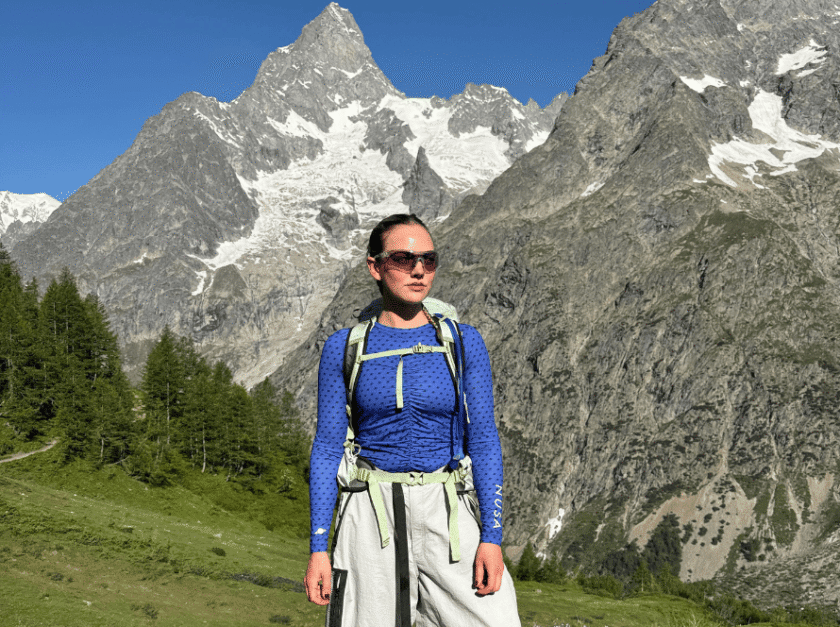 Sabrina Bloedorn tour in the Mont Blanc , hiking experience