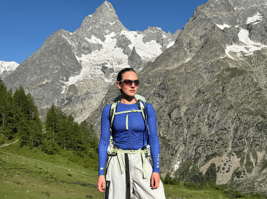 Sabrina Bloedorn tour in the Mont Blanc , hiking experience
