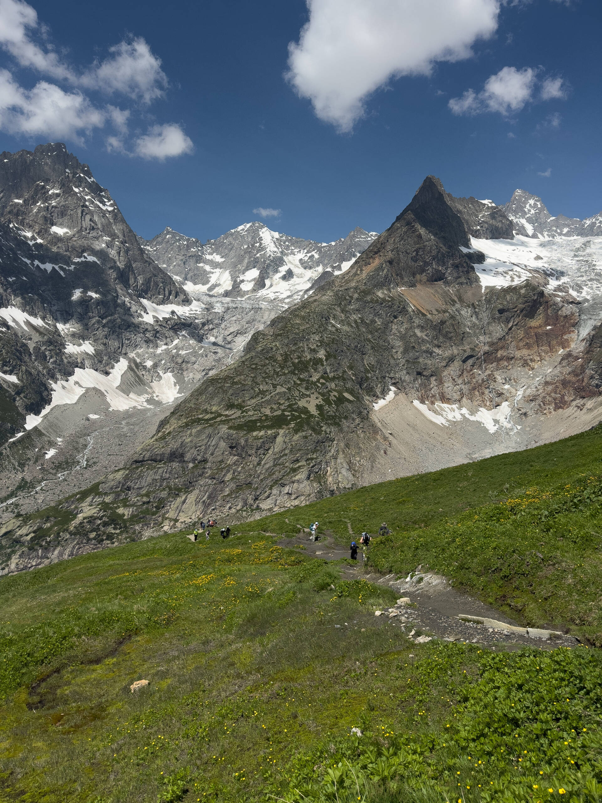 total distance covered during the Mont Blanc hiking experience