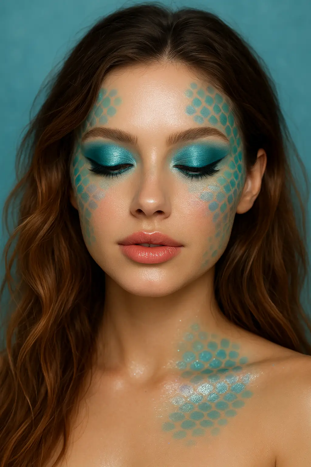 mermaid make up look