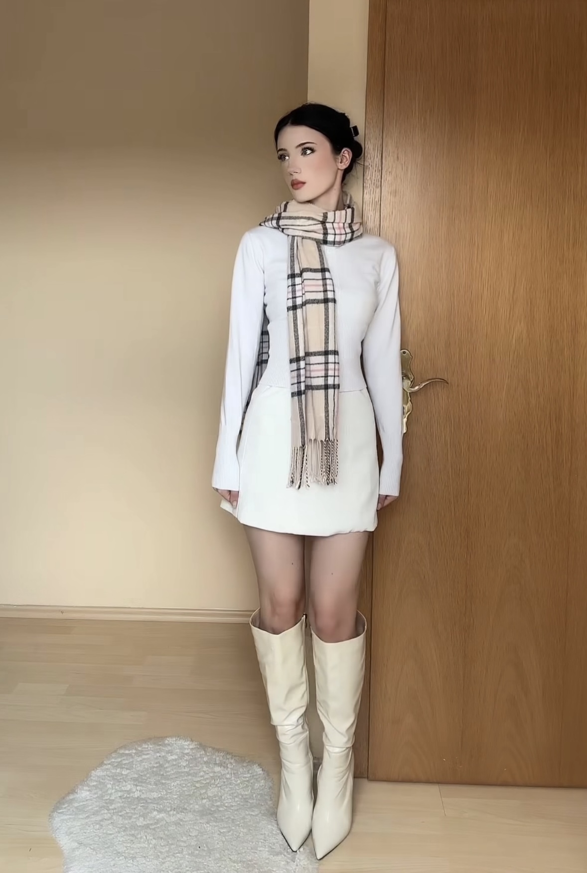 total white outfit