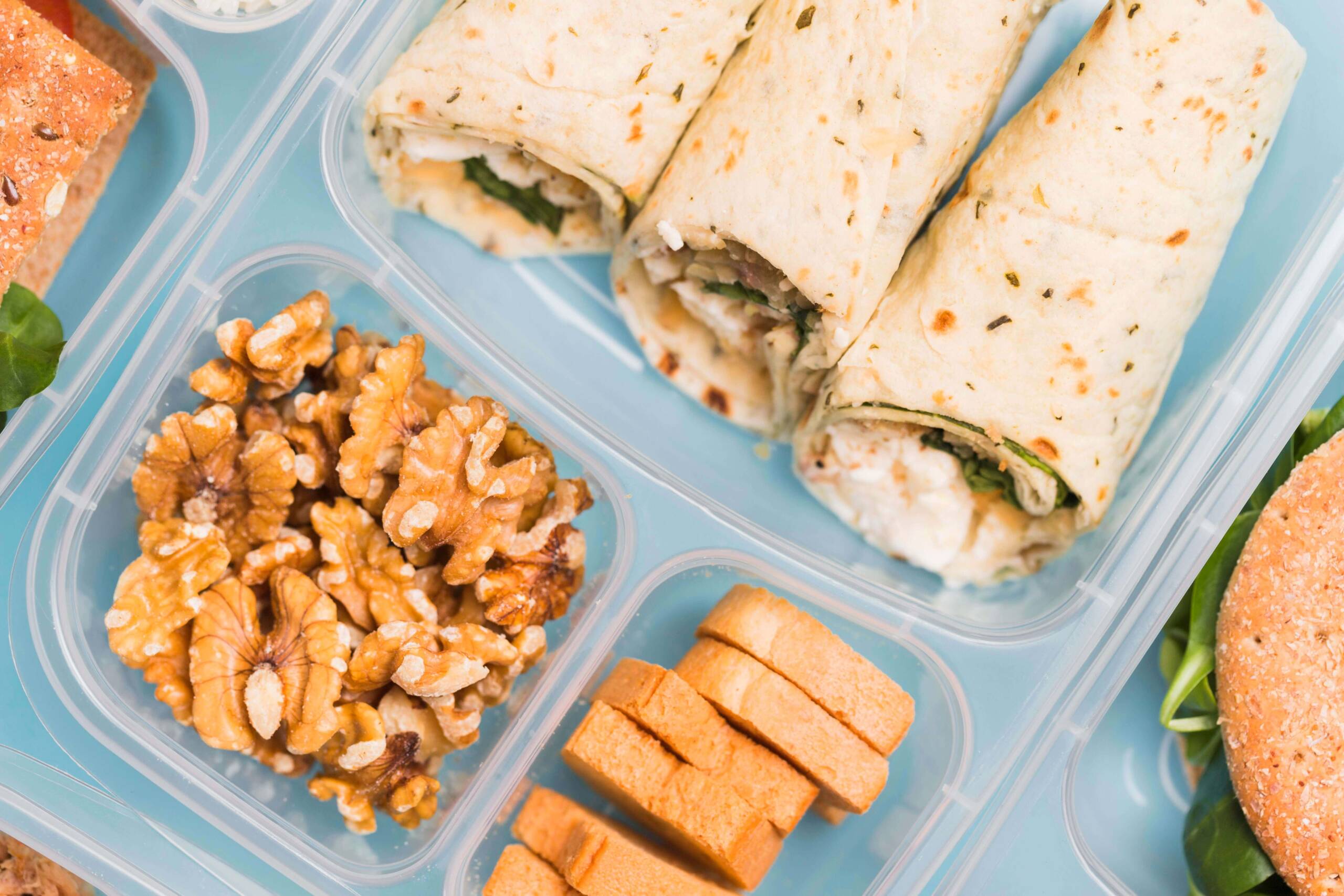 veggie wrap roll lunch box