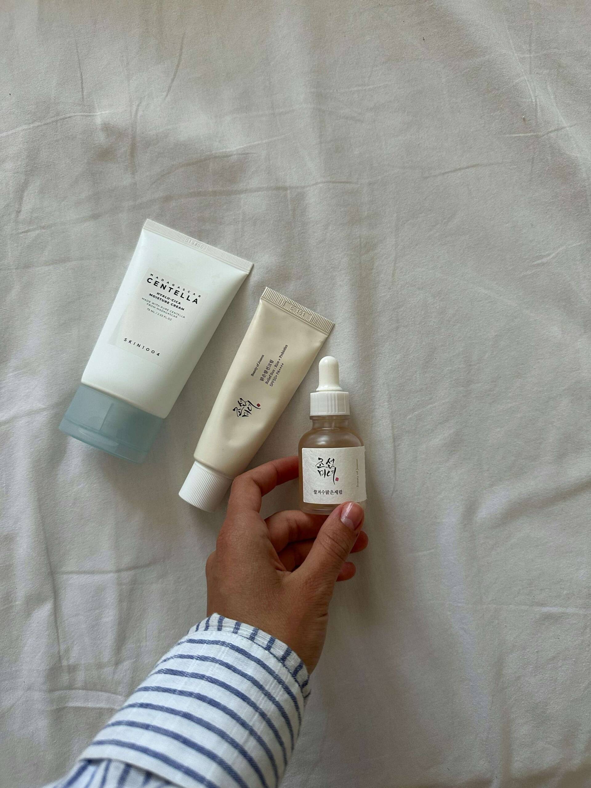 korean products for a glass skin